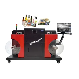 Imprimante automatique d'autocollants de rouleau de machine d'impression d'étiquettes de prix usine et machine d'impression d'étiquettes d'autocollants adhésifs