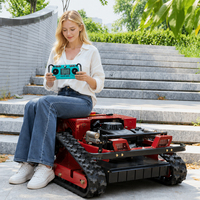Nouvelle conception de tondeuse à gazon robotisée télécommandée de 500 mm, tondeuse à gazon sur chenilles pour ferme, verger, pente et jardin
