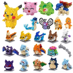 (Groothandel) Hot Pokemoned Bouwstenen Speelgoed Pvc Mini 3d Gepokemond Bouwstenen Voor Kinderen