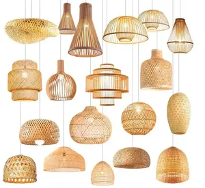 modern home decor Handmade bamboo pendant lamp Chinese Factory Wholesale Decoration chandelier light