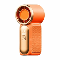 Ventilateur portable haute vitesse mini à LED, rechargeable par USB, ventilateur de bureau personnalisé, 100 réglages ajustables, vent puissant X688
