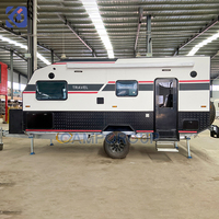 Caravane de camping CAMPTRL Adventure avec boîte de rangement avant, porte-vélos, préparation solaire pour équipement de camping en plein air