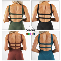 Combinaison de sport respirante sans dos MIQI, style tendance, séchage rapide, vêtements de plein air pour femmes, avec body de yoga fitness