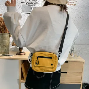 Mulheres Da Lona do Estilo de Japão Menina Pequena bolsa de Ombro Sacos Do Mensageiro Do Sexo Feminino Corpo Cruz Saco Estudante Saco Do Telefone Bolsa