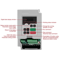 3KW ER20 Moteur de broche refroidi par eau Broche de travail du bois CNC avec kit d'onduleur VFD