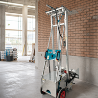 Machine à plâtrer les murs automatique à haute efficacité, machine à projeter du mortier de ciment pour chantier de construction