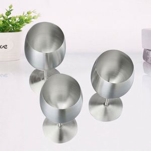 แก้วแชมเปญสแตนเลส 304 พรีเมียมแบบชั้นเดียว - อุปกรณ์บาร์สุดหรูสำหรับร้านอาหาร, คาราโอเกะ และของขวัญส่งเสริมการขาย - Product Image 3