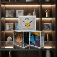 Étui en acrylique à fermeture magnétique haute transparence avec protection UV 99 % pour le stockage des produits scellés Pokémon ETB et Booster Box