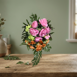 <b>Artificial</b> <b>Flower</b> Sunset Sorbet & Spring Meadow Cascade Wall Arrangement - Product Image 2