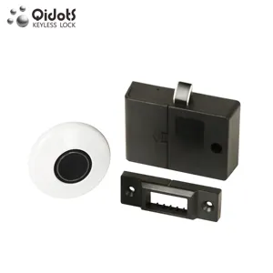 Qidots fechadura inteligente sem chave usb, fechadura impressão de dedo para armário de metal