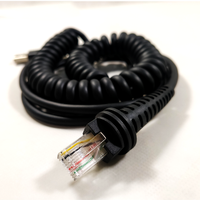 Cable de Datos en Espiral Tipo CBL 500 300 C00 de 5V para Escáner, Lector de Códigos de Barras, Cable USB para Honeywell Modelo 1900/1200G/1300