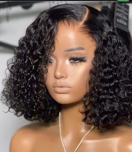 Perruques longues en dentelle élastique sans colle pour cheveux naturels, densité 200%, bouclées, pour femmes noires, en cheveux humains vierges - Product Image 2