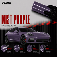 Film de protection de carrosserie SPEEDMOD TPU Mist Purple Ultra Brillant à libération d'air, anti-UV, auto-réparant, changeant de couleur, épaisseur 7,5 mil