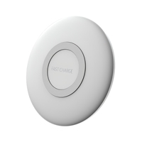 Mini chargeur sans fil 88 mm, taille de paume, 10 % plus petit, chargeur compact rond pour téléphone, bureau, chambre, voyage