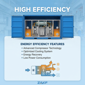 Estación <span class=keywords><strong>de</strong></span> Compresión <span class=keywords><strong>de</strong></span> Aire Integrada en Contenedor <span class=keywords><strong>de</strong></span> Alta Eficiencia ZAKF con Secador <span class=keywords><strong>de</strong></span> Aire Refrigerado para Maquinaria <span class=keywords><strong>de</strong></span> Piedra - Product Image 6