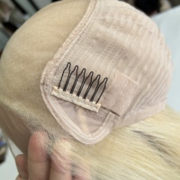 Perruque Invisible HD Lace Top de 18 Pouces avec Dos Tissé, Ligne de Cheveux Ultra Naturelle, Bande Antidérapante en Silicone Intégrée, Sans Ruban Adhésif Requis, Effet Peau Nue