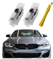 Projecteur LED de bienvenue pour portière, lumière laser de courtoisie, accessoires auto sans perçage, compatible BMW