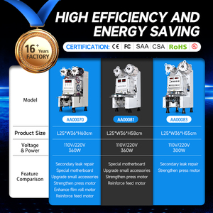 MOSSENER Full Automatic Electric Juice <strong>Cup</strong> <strong>Sealing</strong> <strong>Machine</strong> Beverage Film Sealer for Bubble Tea <strong>Cups</strong> and Cans Commercial Use - Product Image 2