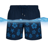 Séchage rapide 100% Polyester maillots de bain hommes Shorts Magic Encounter eau réactif couleur changeante Shorts de plage pour hommes