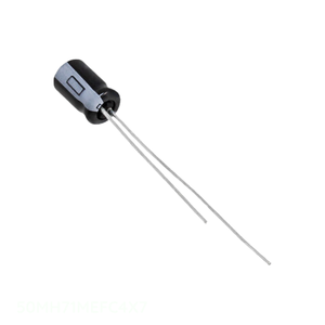 Authorized Distributor 50MH71MEFC4X7 CAP ALUM 1UF 20% 50V RADIAL TH Through Hole 1 uF Capacitor - Product Image 1