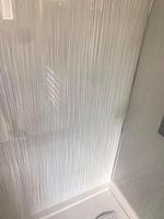 Panneau mural de douche moderne en PVC, facile à installer, imperméable et ignifuge, design graphique, pour salle de bain, cuisine, intérieur domestique