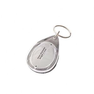 Llavero Redondo de Acrílico Transparente X48-1 para Fotos de Anime y Dibujos Animados, con Inserto para Imprimir con Serigrafía, Llavero con Broche - Product Image 4