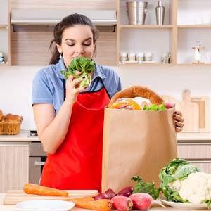 Bolsas de cartón Kraft marrón reciclables al por mayor, resistentes al aceite para <span class=keywords><strong>verduras</strong></span>, frutas, azúcar, sin asas, uso artesanal - Product Image 4