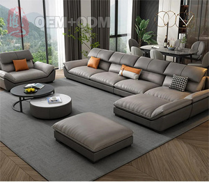 Supporto divano personalizzazione nuovo design <span class=keywords><strong>moderno</strong></span> lussuoso <span class=keywords><strong>soggiorno</strong></span>, villa hotel divano divano divano in pelle - Product Image 2