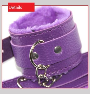 調整可能手錠アンクルブレスレットSM大人ぬいぐるみPUレザーボンデージフェチ手錠キットカフス拘束セット - Product Image 4