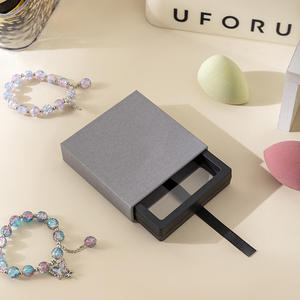 Custom Hot Selling Transparent PE Film Ring Display and Jewelry <b>Box</b> Necklace Luxury Bracelet Black Jewelry Display Packaging <b>Box</b> - Product Image 4