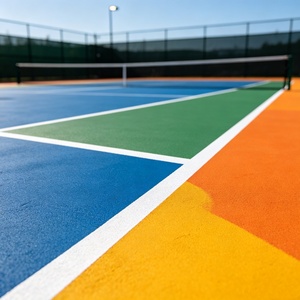 Inolp Fabricante Suministra Piso Acrílico Multicolor Original de Fábrica para Canchas de Pickleball, Tapete Delgado Individual para Exteriores - Product Image 1