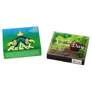 2023 tùy chỉnh in ấn dễ dàng hàng ngày xé bàn lịch với nhựa nạc trở lại đứng - Product Image 5