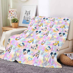 New Wholesale Cartoon Cute Mouse Kids Baby Plush Blanket Custom Sofa Couch <b>Bed</b> <b>Throws</b> Travel Picnic Car Blankets - Product Image 2