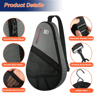 <span class=keywords><strong>Padel</strong></span> Rackets Bag Mochila <span class=keywords><strong>Padel</strong></span> Racquet Bolsa de almacenamiento con bolsillo de malla TINYAT logo - Product Image 3