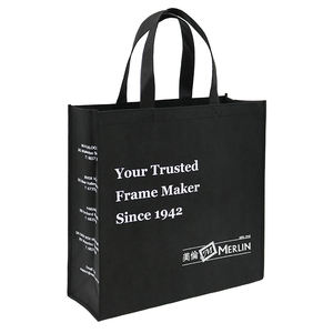 ब्लैक पीपी पर्यावरण के अनुकूल कस्टम लोगो ब्रांड प्रिंट गैर-बुने शॉपिंग बैग के साथ टिकाऊ सुपरमार्केट - Product Image 2