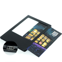 Couverture de livre de Menu de Restaurant à Led personnalisée, fenêtre d'affichage, support de Menu, Menu rétroéclairé à Led