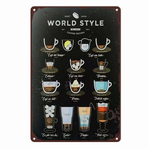 Plaque en métal café, enseignes murales, décoration vintage, affiches d'art, peinture sur fer pour <span class=keywords><strong>homme</strong></span> cave, maison, café, garage, club, bar, salle de jeux - Product Image 5