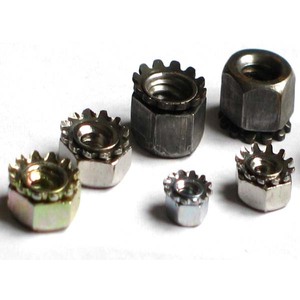 Écrous K-Lock en acier au carbone, écrous Keps, zingués/oxidés noirs, écrous de verrouillage de type K # 4-40 à 5/16-18 Unc pour usage industriel général - Product Image 5