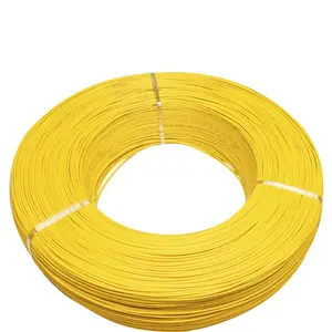 Fil primaire de raccordement en cuivre étamé UL1569 22AWG jaune 1000 pieds dans une bobine