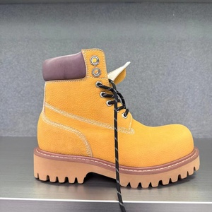 Botas de Trabajo de Cuero de Último Modelo 2026, Botas de Desierto Color Caramelo para Hombre, Botas de Tobillo Estilo Martin para Mujer - Product Image 4