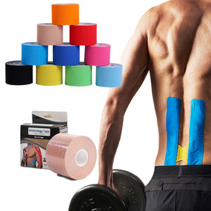 Cinta <span class=keywords><strong>de</strong></span> Kinesiología Flexible y Transpirable <span class=keywords><strong>de</strong></span> Algodón <span class=keywords><strong>de</strong></span> 5 cm <span class=keywords><strong>para</strong></span> Alivio del <span class=keywords><strong>Dolor</strong></span> en Tobillos, Muñecas y Rodillas, Soporte Muscular y Recuperación Deportiva - Product Image 1
