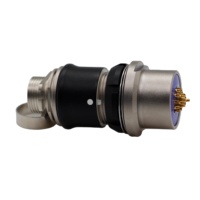 Connecteur circulaire IP68 série TT FX 2-64 broches, marque HengYu, en alliage d'aluminium plaqué cadmium, fabrication sur mesure en usine