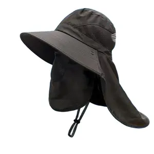 定制徽标防晒帽子，夏季大檐防紫外线帽子，骑行和登山帽