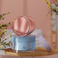 Bocaux en plastique givré pour animaux de compagnie avec couvercle blanc, 5g, 15g, 30g, 50g, service personnalisé
