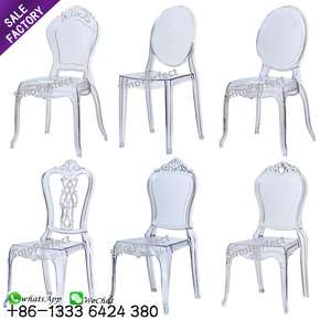 New Product Outdoor Party Event Banquet Round Back Wedding Clear Acrylic Transparent Ghost <b>Chair</b> Crystal <b>Chairs</b> - Product Image 3