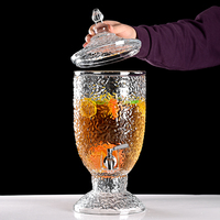 Distributeur de boissons en gros avec robinet pour jus, bière, cola – Seau à boissons réutilisable en plastique pour hôtels, restaurants, bars et usage commercial