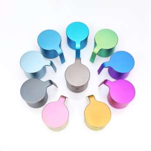 Gobelet en titane pur à spectre radiant pour la maison, le <span class=keywords><strong>camping</strong></span>, léger, rafraîchissant, coloré, avec bord roulé, soudure sans couture, vaisselle - Product Image 1