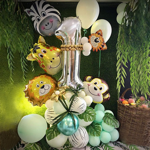 <span class=keywords><strong>Jungle</strong></span> Safari Fête d'<span class=keywords><strong>anniversaire</strong></span> pour garçon Enfants Safari <span class=keywords><strong>Jungle</strong></span> Baby Shower Wild One Birthday Zoo Party Décorations Y260 - Product Image 1