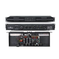 Amplificateur professionnel 1U Pure Back-end, double canal haute puissance, pour performances scéniques à basses fréquences intenses