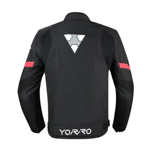 CE Armor for Men Long sleeve Classic Black Oxford Padded Open Road Touring Motorcycle Jacket